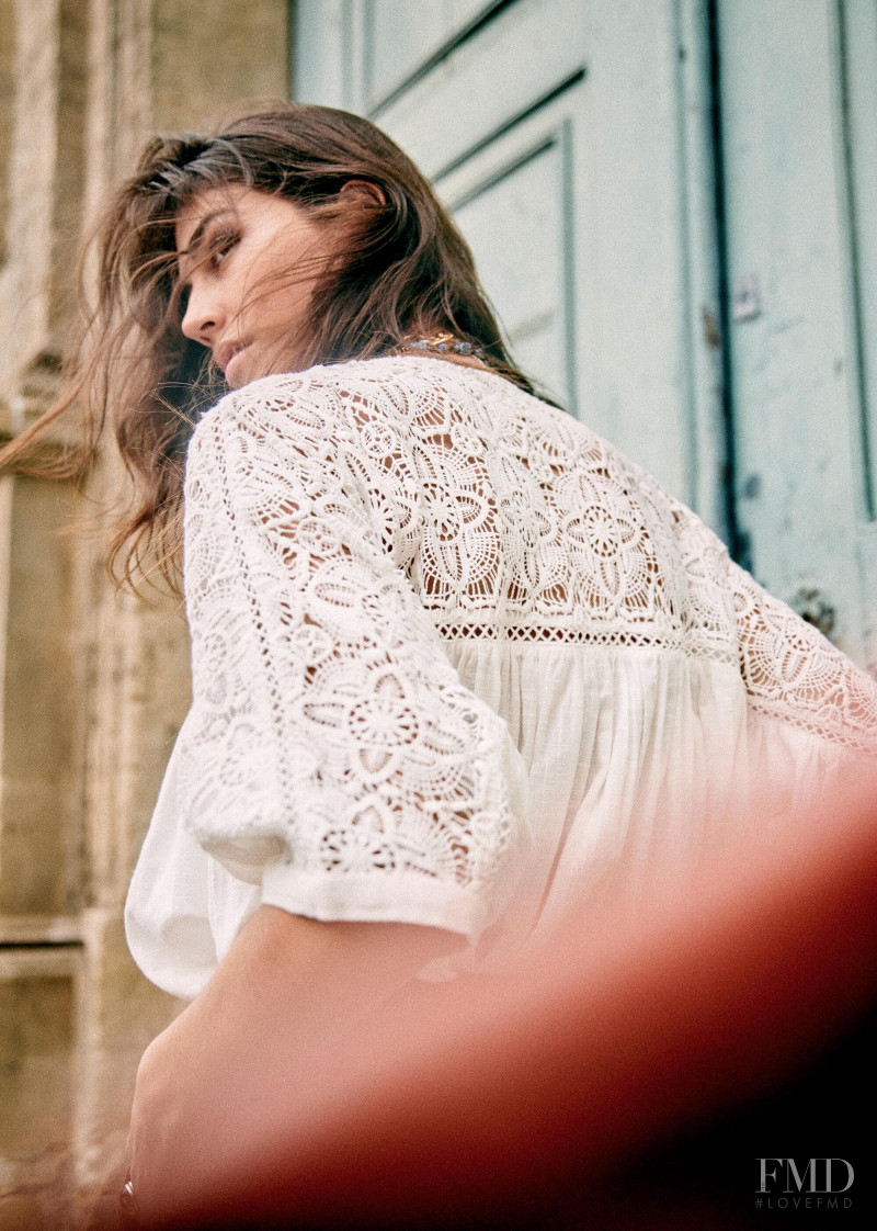 Marilhéa Peillard featured in  the Sézane lookbook for Summer 2020