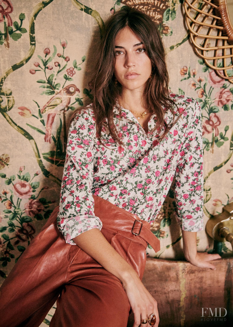 Marilhéa Peillard featured in  the Sézane lookbook for Summer 2020