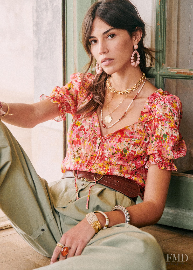 Marilhéa Peillard featured in  the Sézane lookbook for Summer 2020