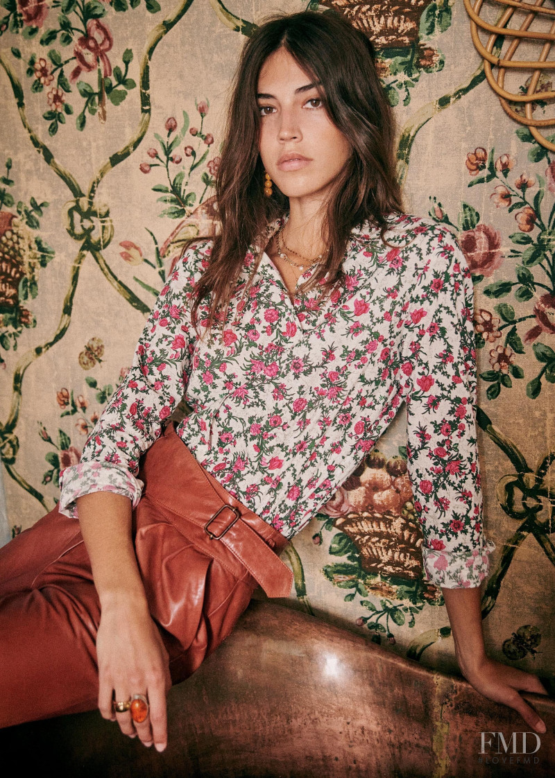 Marilhéa Peillard featured in  the Sézane lookbook for Summer 2020