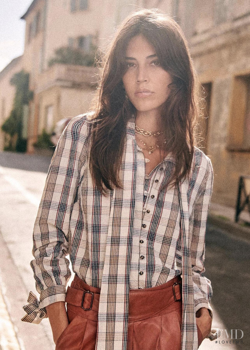 Marilhéa Peillard featured in  the Sézane lookbook for Summer 2020