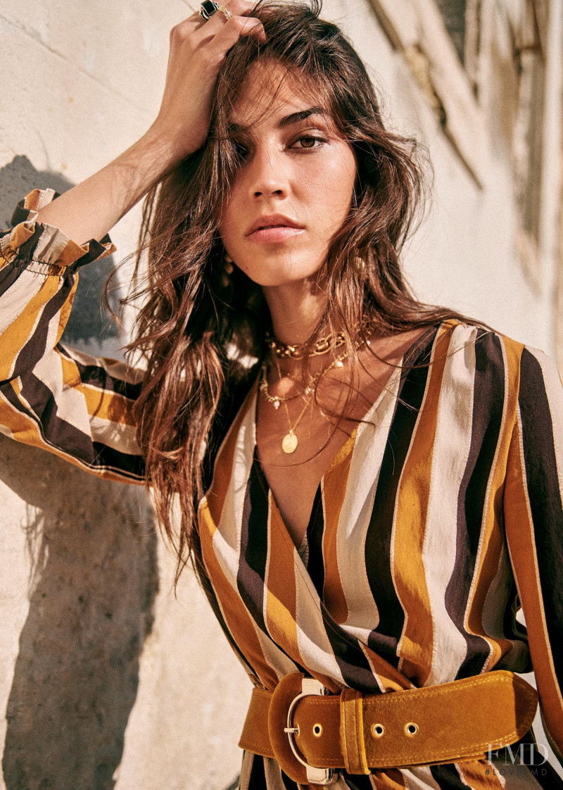 Marilhéa Peillard featured in  the Sézane lookbook for Summer 2020