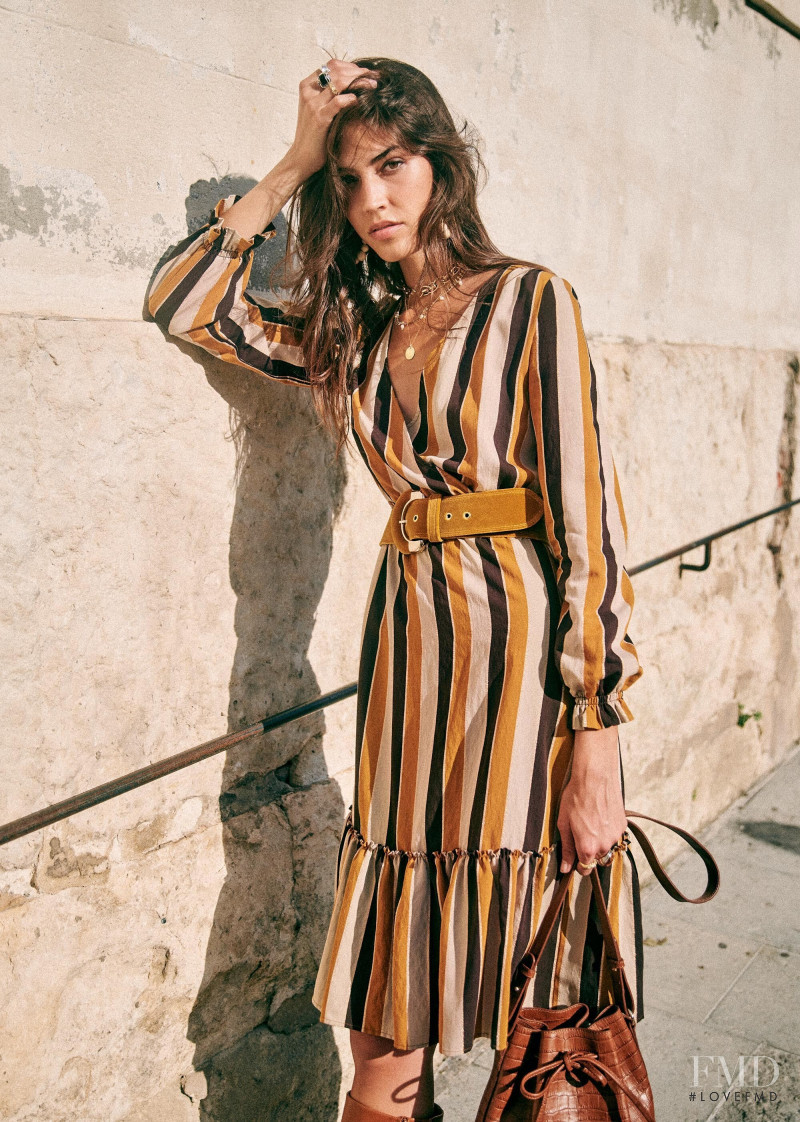 Marilhéa Peillard featured in  the Sézane lookbook for Summer 2020