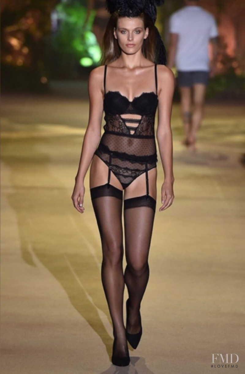 Madison Headrick featured in  the Intimissimi fashion show for Spring/Summer 2019