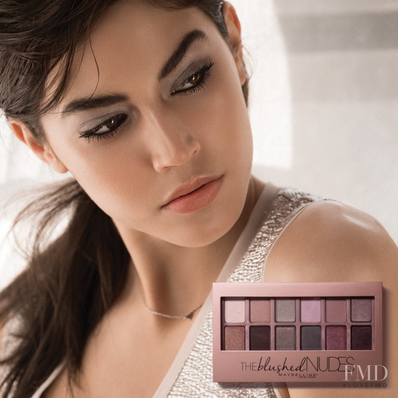 Marilhéa Peillard featured in  the Maybelline The Blushed Nudes advertisement for Summer 2015