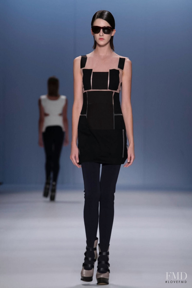 Cristina Herrmann featured in  the Gloria Coelho fashion show for Autumn/Winter 2014