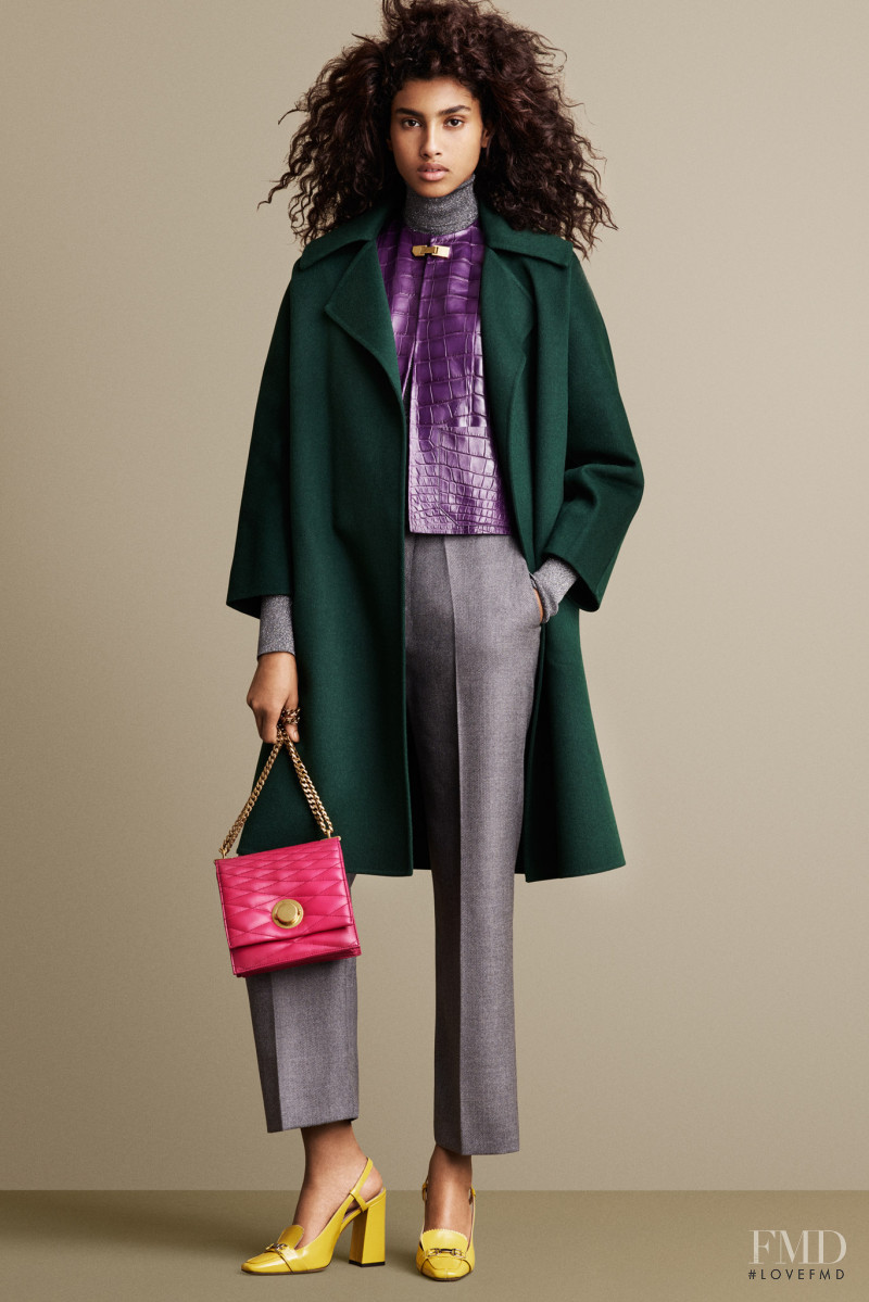 Imaan Hammam featured in  the Bally lookbook for Autumn/Winter 2015