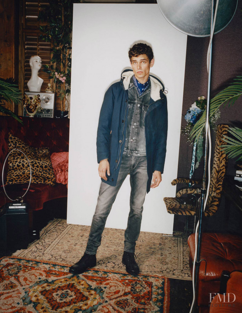 Arthur Gosse featured in  the Pepe Jeans London advertisement for Autumn/Winter 2018