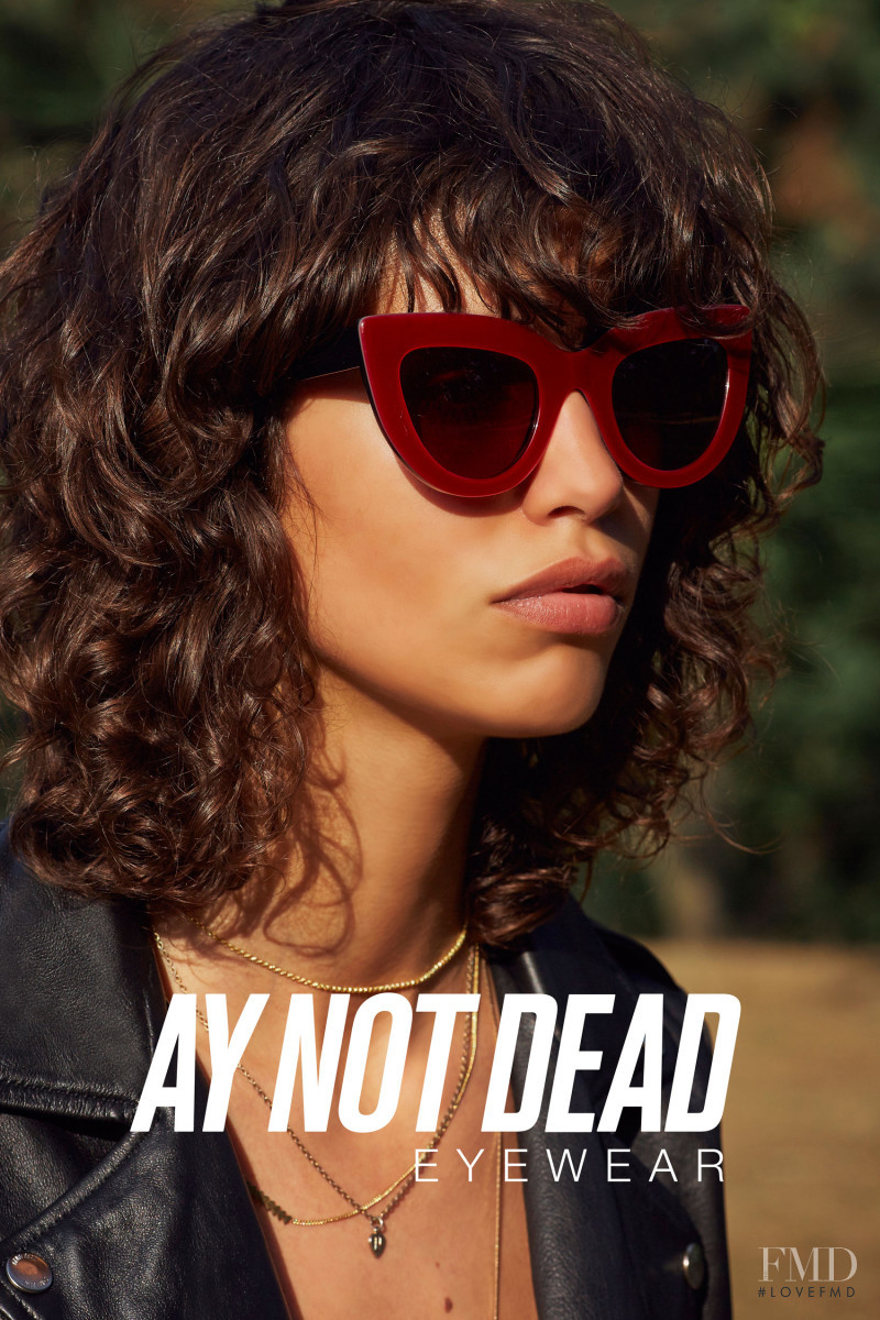 Mica Arganaraz featured in  the AY NOT DEAD advertisement for Spring/Summer 2016