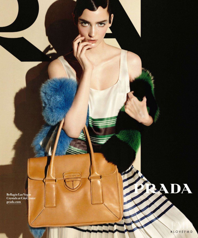 Zuzanna Bijoch featured in  the Prada advertisement for Spring/Summer 2011