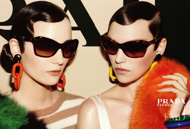 Arizona Muse featured in  the Prada advertisement for Spring/Summer 2011