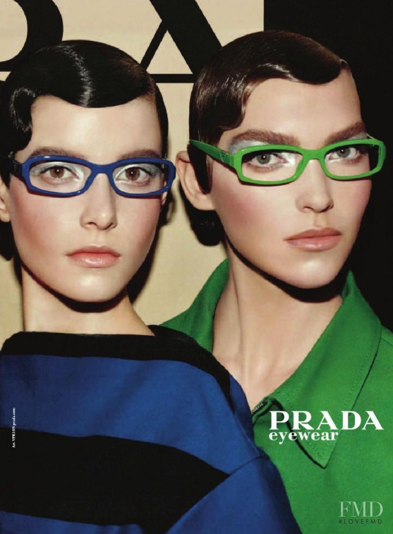 Arizona Muse featured in  the Prada advertisement for Spring/Summer 2011