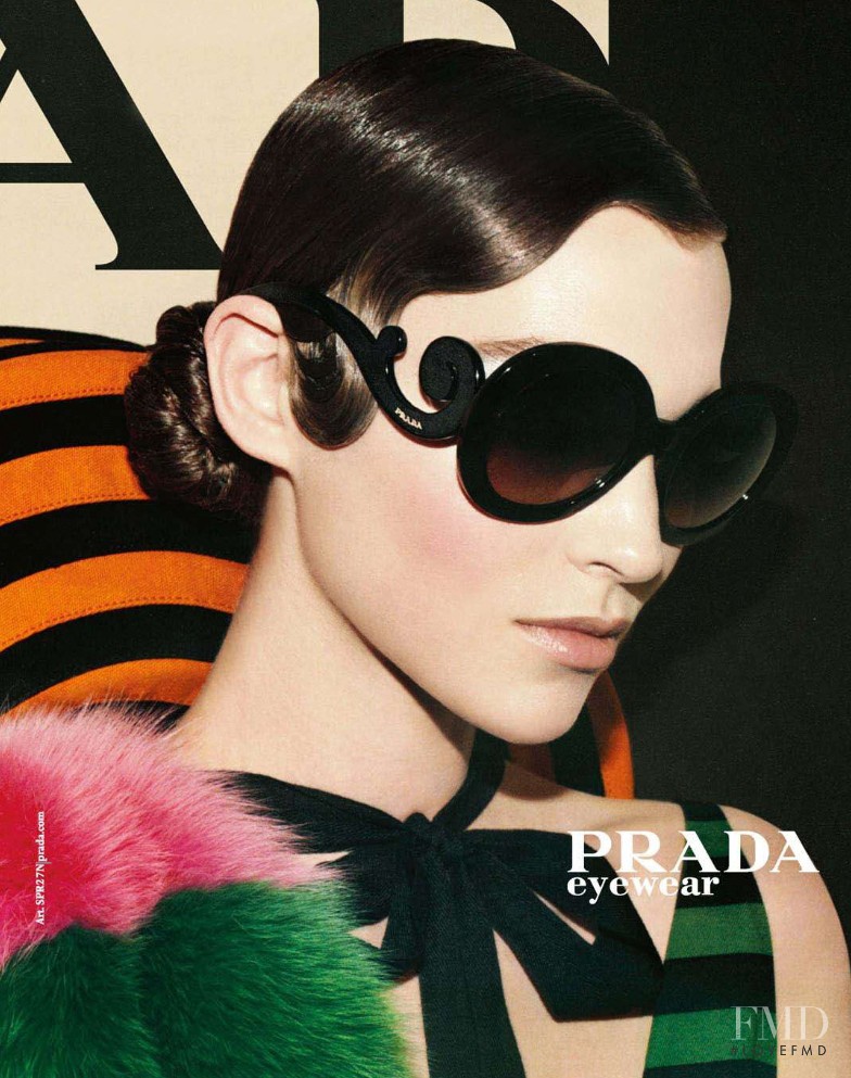 Tatiana Cotliar featured in  the Prada advertisement for Spring/Summer 2011