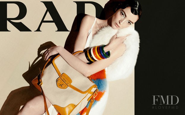 Mariacarla Boscono featured in  the Prada advertisement for Spring/Summer 2011