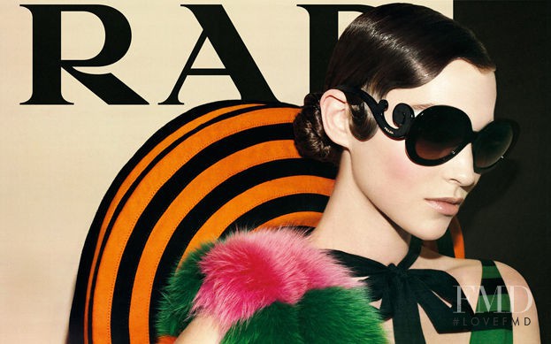 Tatiana Cotliar featured in  the Prada advertisement for Spring/Summer 2011