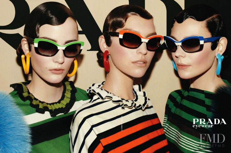 Arizona Muse featured in  the Prada advertisement for Spring/Summer 2011