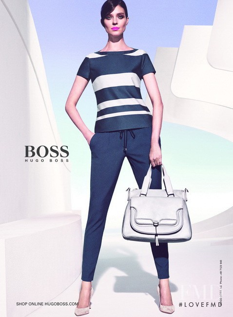 Kati Nescher featured in  the BOSS Black advertisement for Spring/Summer 2014