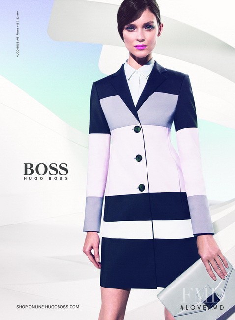 Kati Nescher featured in  the BOSS Black advertisement for Spring/Summer 2014