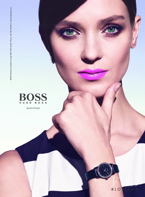 Kati Nescher featured in  the BOSS Black advertisement for Spring/Summer 2014