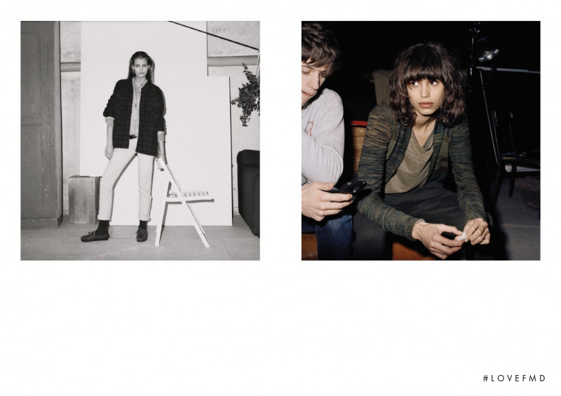 Mica Arganaraz featured in  the Étoile Isabel Marant advertisement for Autumn/Winter 2014