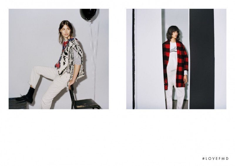 Mica Arganaraz featured in  the Étoile Isabel Marant advertisement for Autumn/Winter 2014