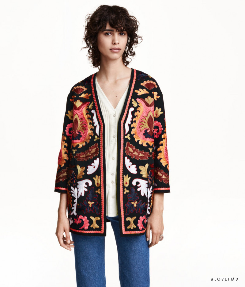 Mica Arganaraz featured in  the H&M catalogue for Pre-Fall 2015