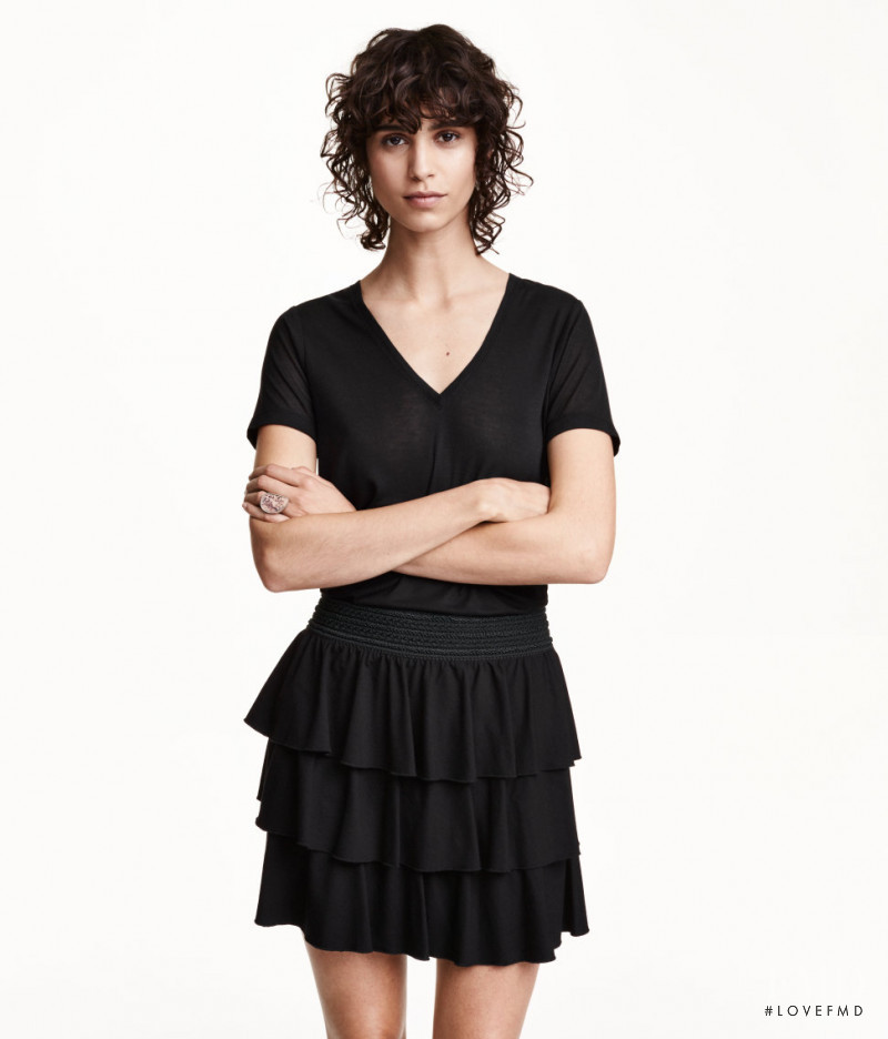 Mica Arganaraz featured in  the H&M catalogue for Pre-Fall 2015