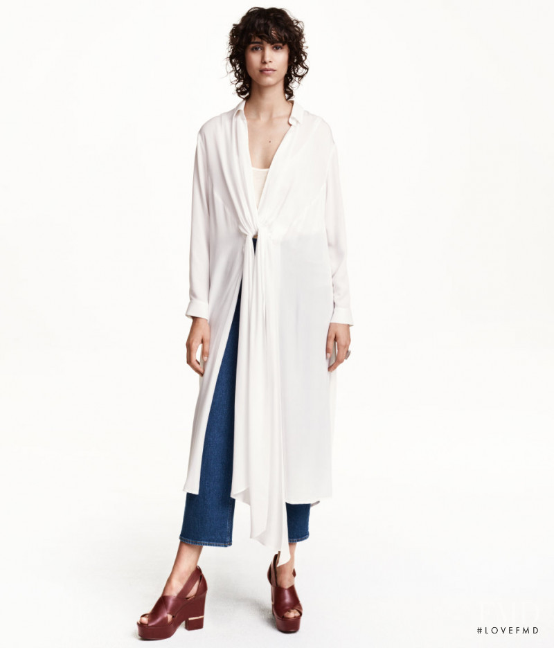 Mica Arganaraz featured in  the H&M catalogue for Pre-Fall 2015