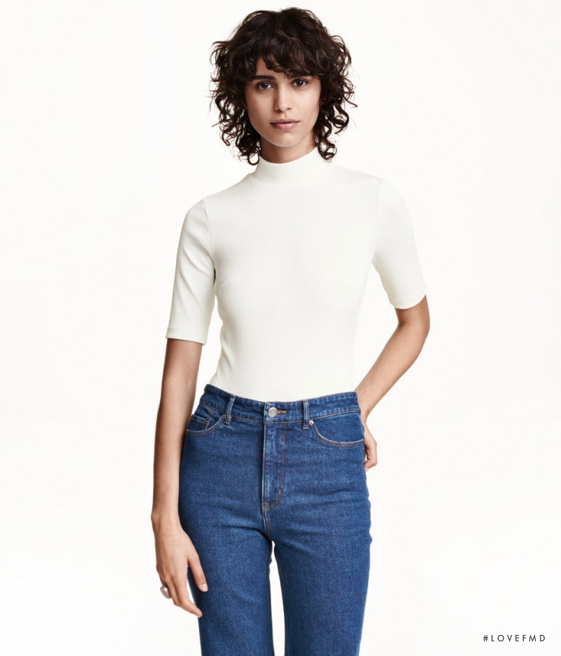 Mica Arganaraz featured in  the H&M catalogue for Pre-Fall 2015