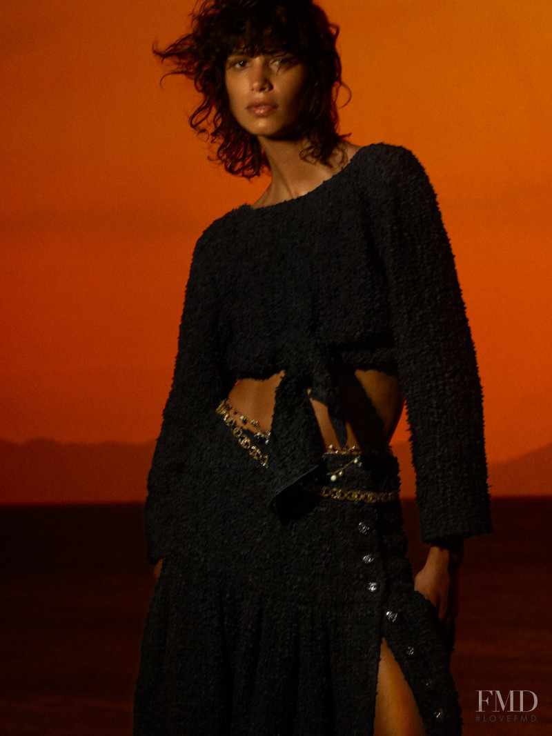 Mica Arganaraz featured in  the Zara advertisement for Cruise 2020