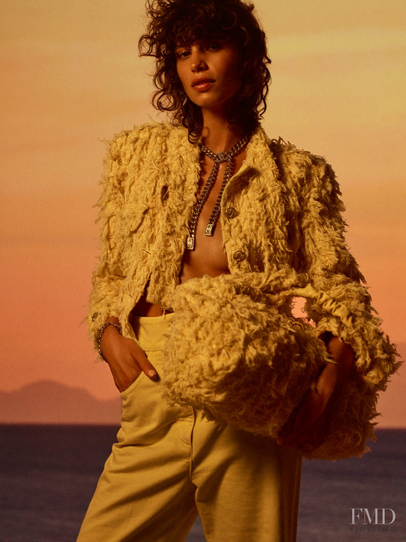 Mica Arganaraz featured in  the Zara advertisement for Cruise 2020