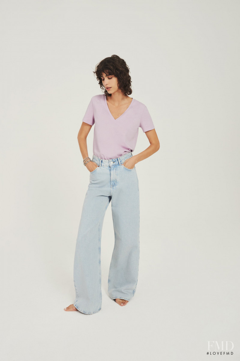 Mica Arganaraz featured in  the Zara catalogue for Cruise 2020