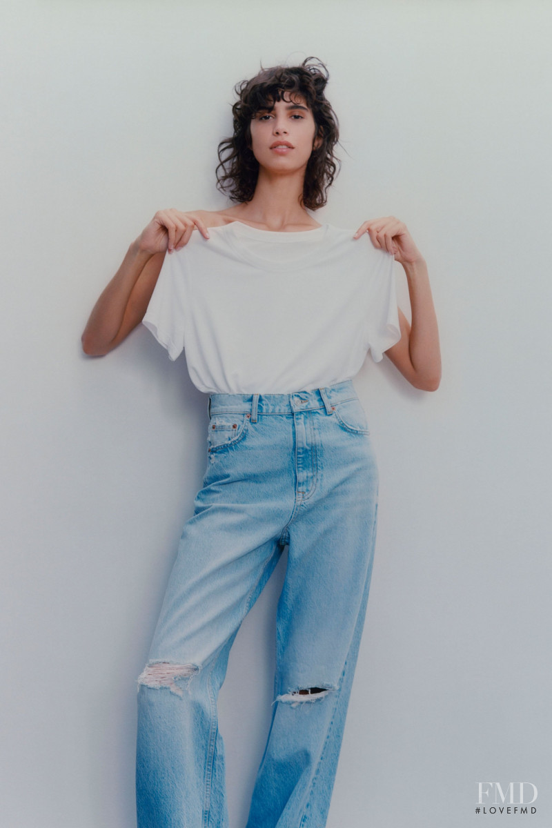 Mica Arganaraz featured in  the Zara catalogue for Cruise 2020