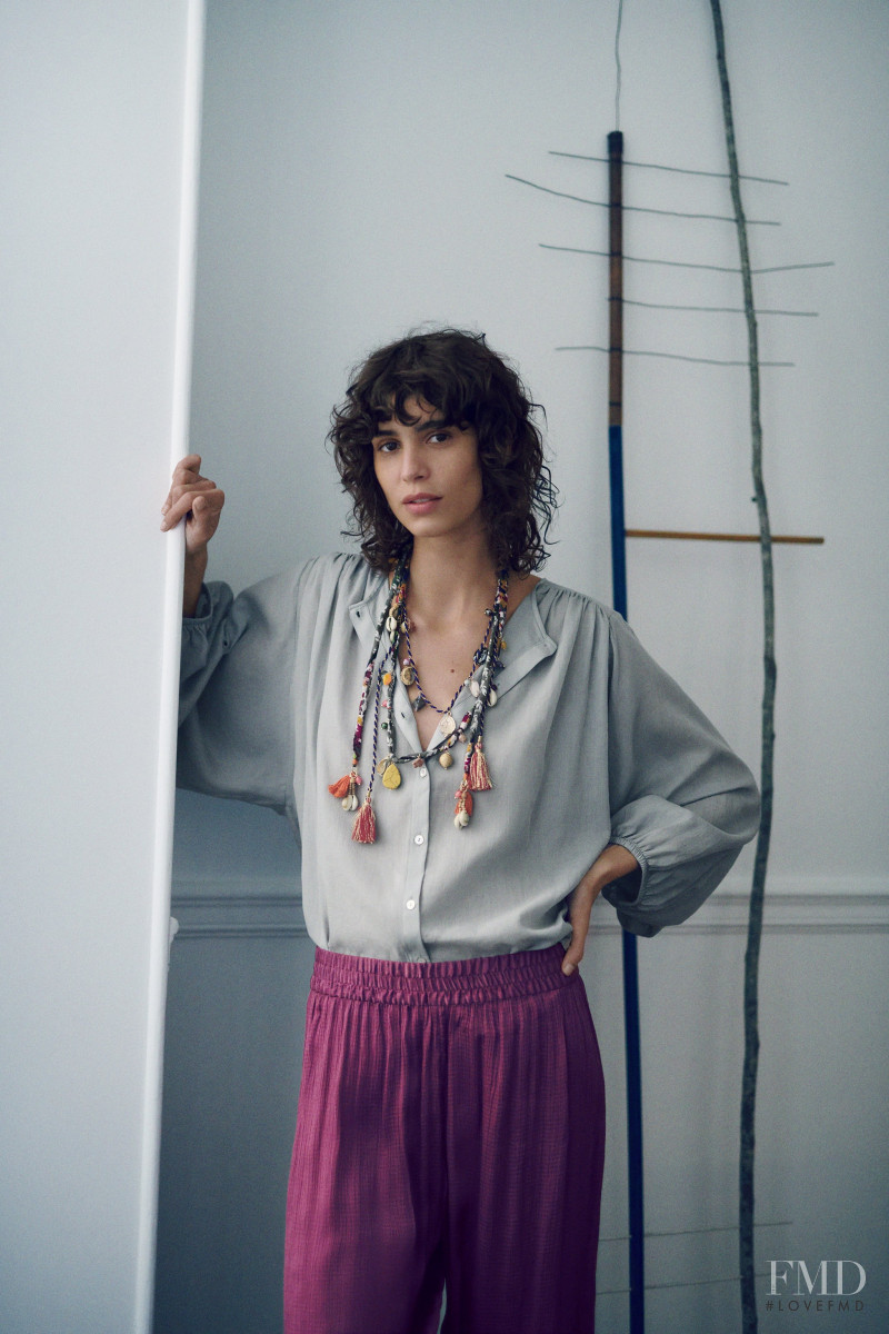 Mica Arganaraz featured in  the Zara catalogue for Cruise 2020