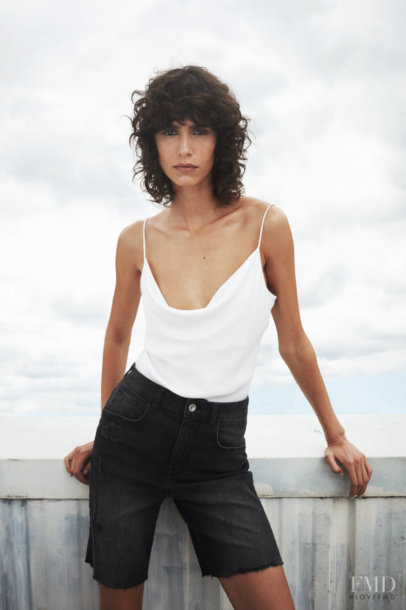 Mica Arganaraz featured in  the Zara catalogue for Cruise 2020