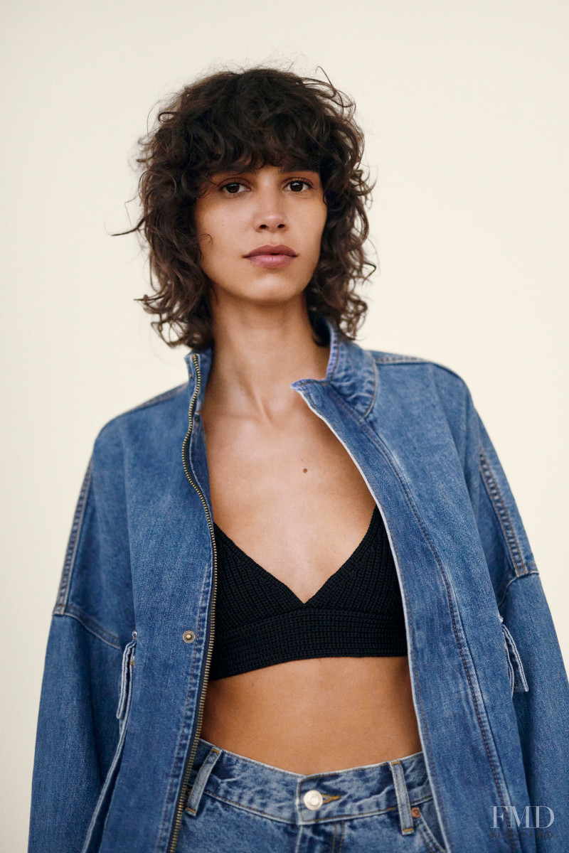 Mica Arganaraz featured in  the Zara catalogue for Cruise 2020