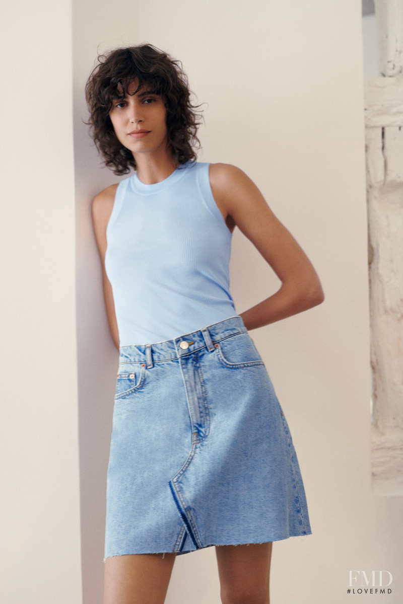 Mica Arganaraz featured in  the Zara catalogue for Cruise 2020