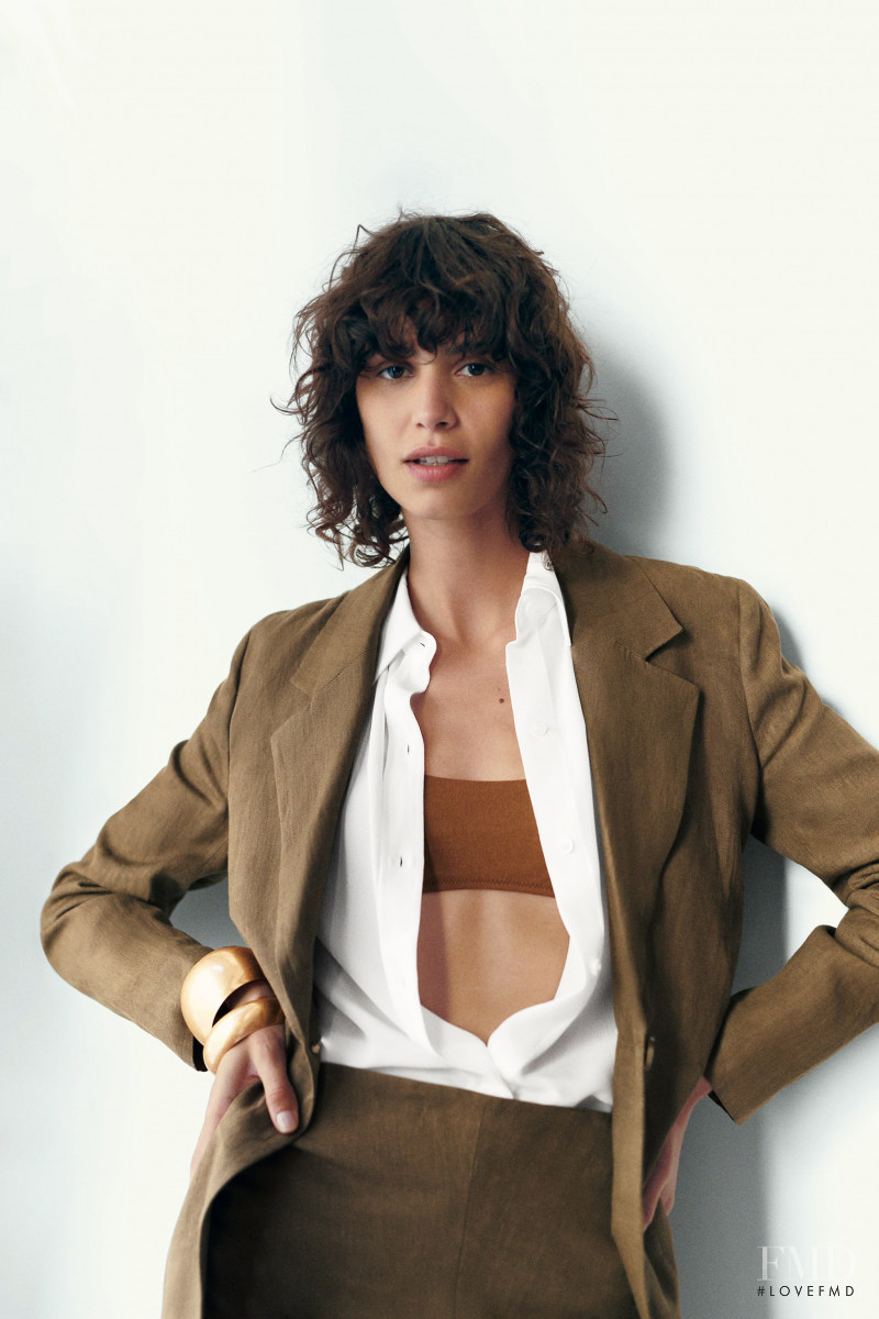 Mica Arganaraz featured in  the Zara catalogue for Cruise 2020