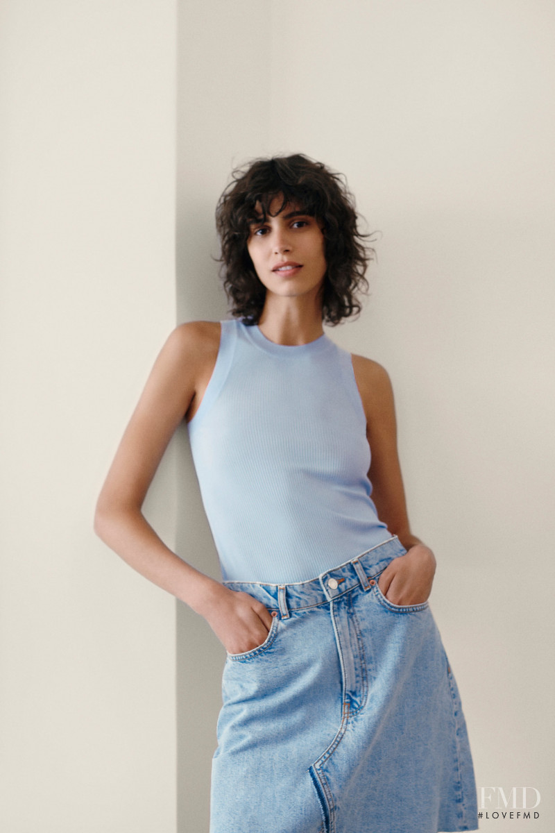 Mica Arganaraz featured in  the Zara catalogue for Cruise 2020