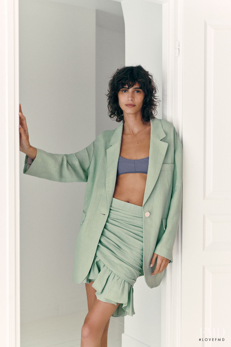 Mica Arganaraz featured in  the Zara catalogue for Cruise 2020