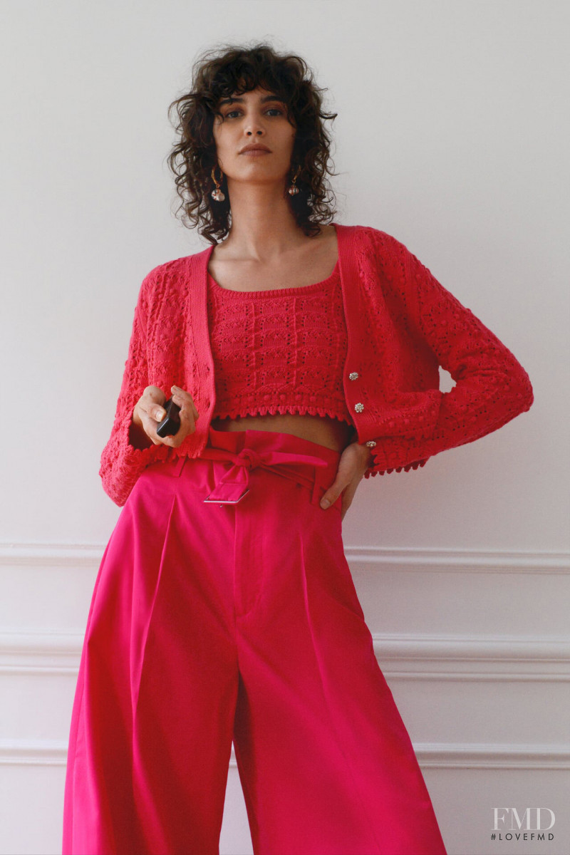 Mica Arganaraz featured in  the Zara catalogue for Cruise 2020