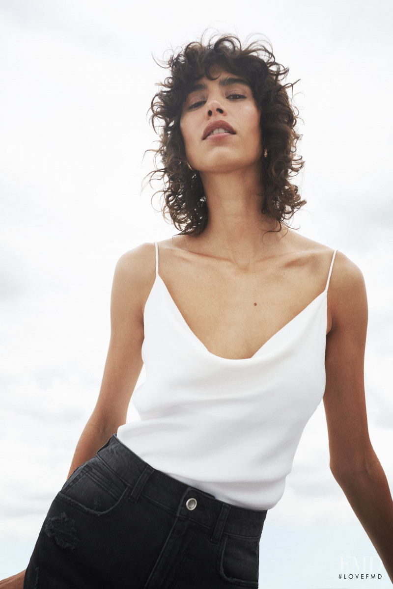 Mica Arganaraz featured in  the Zara lookbook for Summer 2020