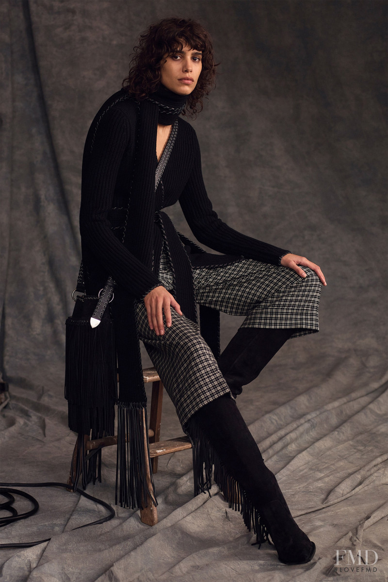 Mica Arganaraz featured in  the Michael Kors Collection lookbook for Pre-Fall 2019