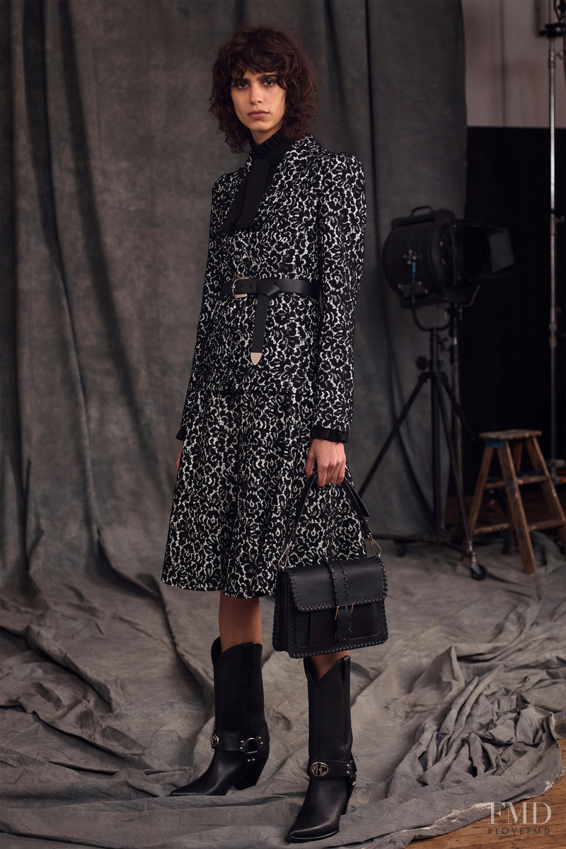 Mica Arganaraz featured in  the Michael Kors Collection lookbook for Pre-Fall 2019