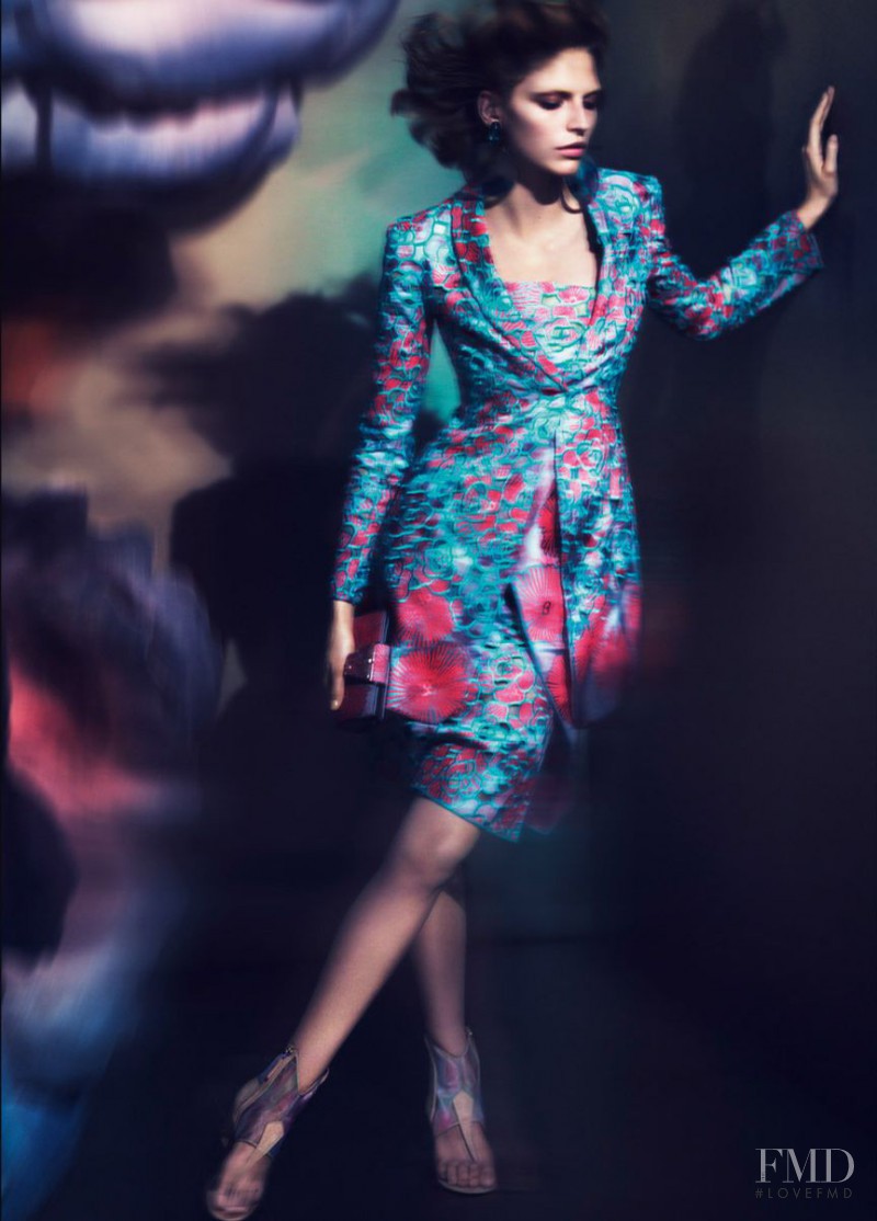 Karlina Caune featured in  the Giorgio Armani advertisement for Spring/Summer 2014