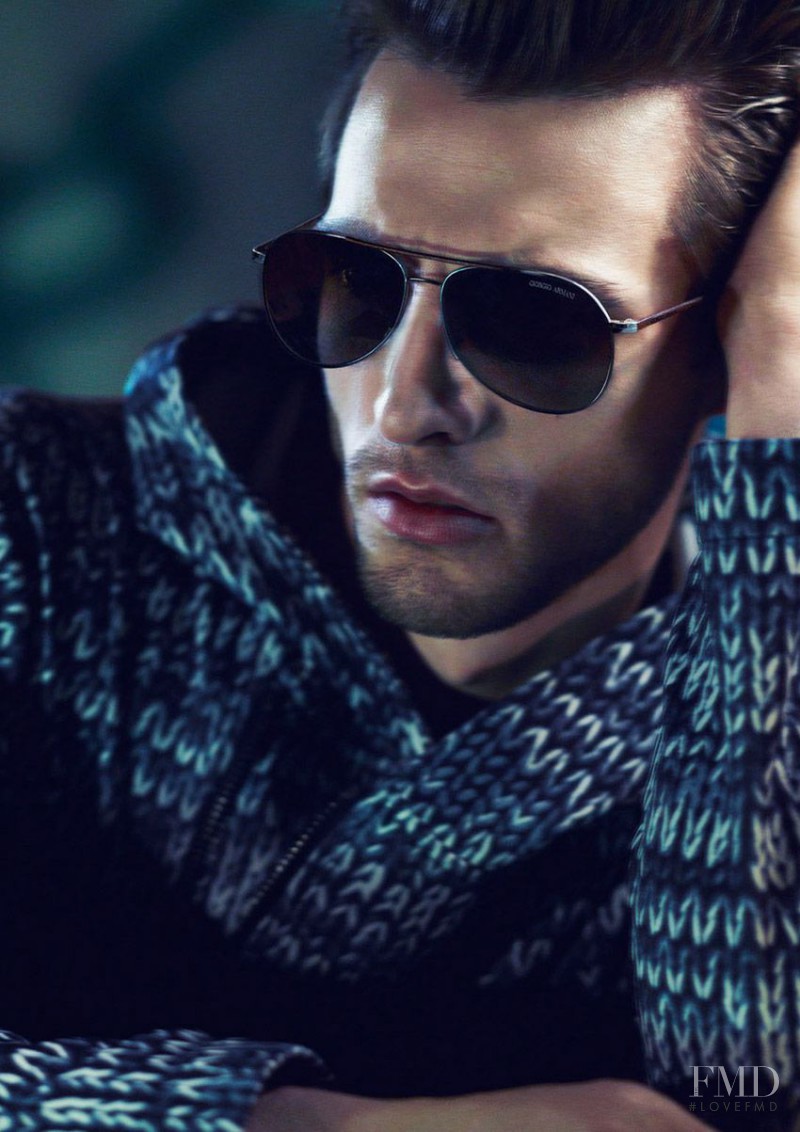 Nikolai Danielsen featured in  the Giorgio Armani advertisement for Spring/Summer 2014