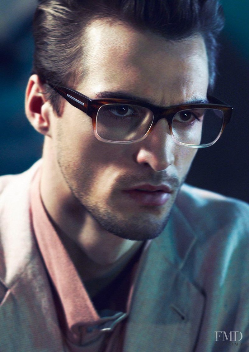 Nikolai Danielsen featured in  the Giorgio Armani advertisement for Spring/Summer 2014