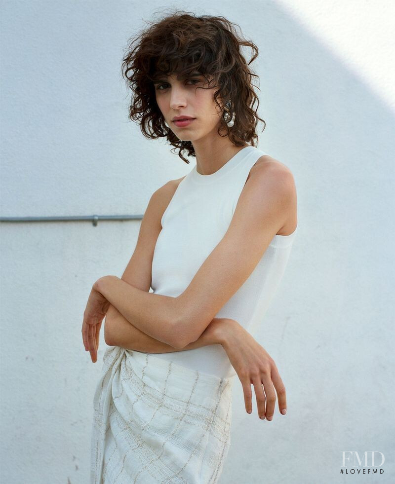 Mica Arganaraz featured in  the Zara lookbook for Summer 2019