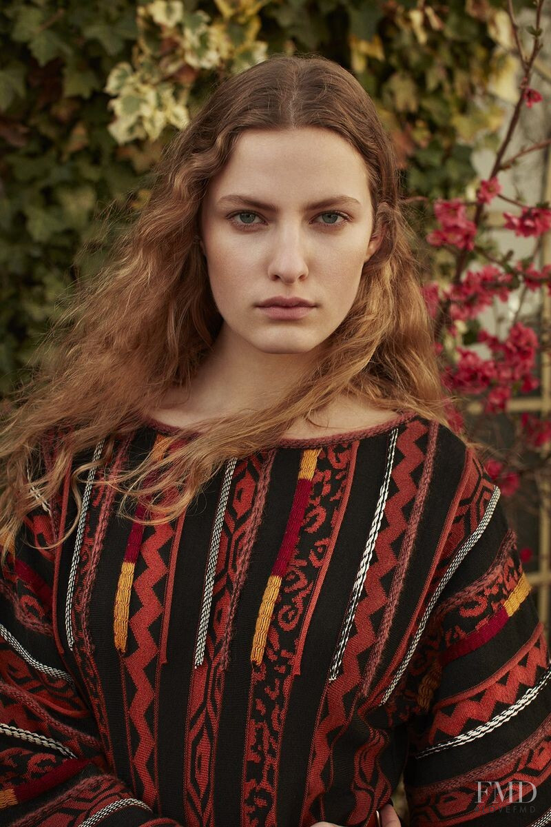 Felice Noordhoff featured in  the Etro lookbook for Autumn/Winter 2019