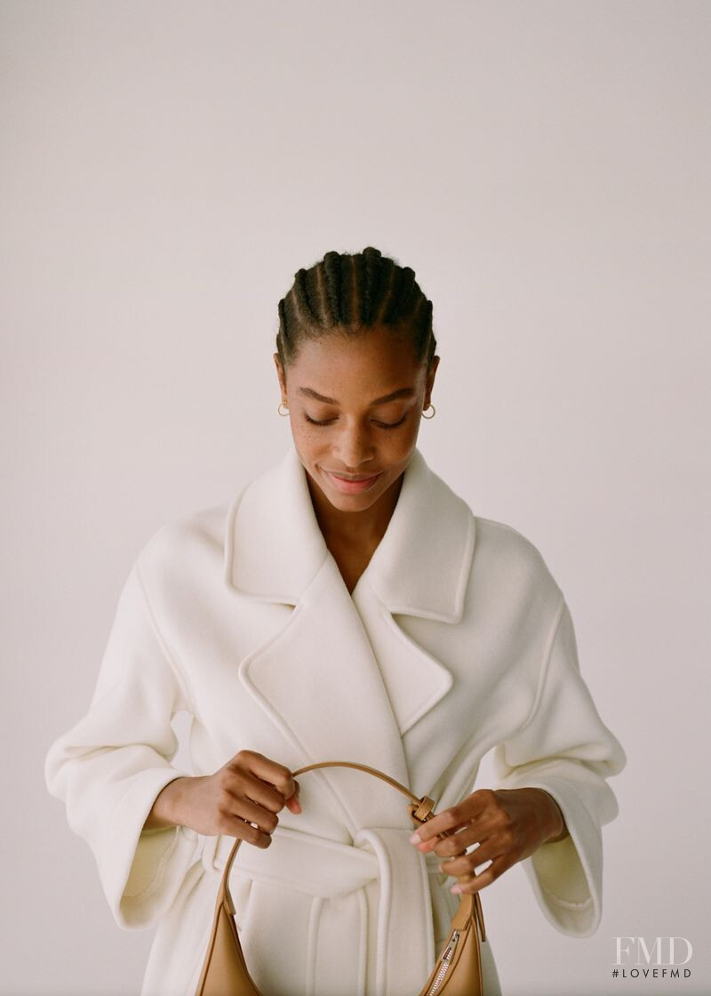 Karly Loyce featured in  the Mango Best Basics lookbook for Spring 2020